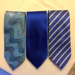 Kailong Hand Made 100% Silk Ties- 3 Bundle